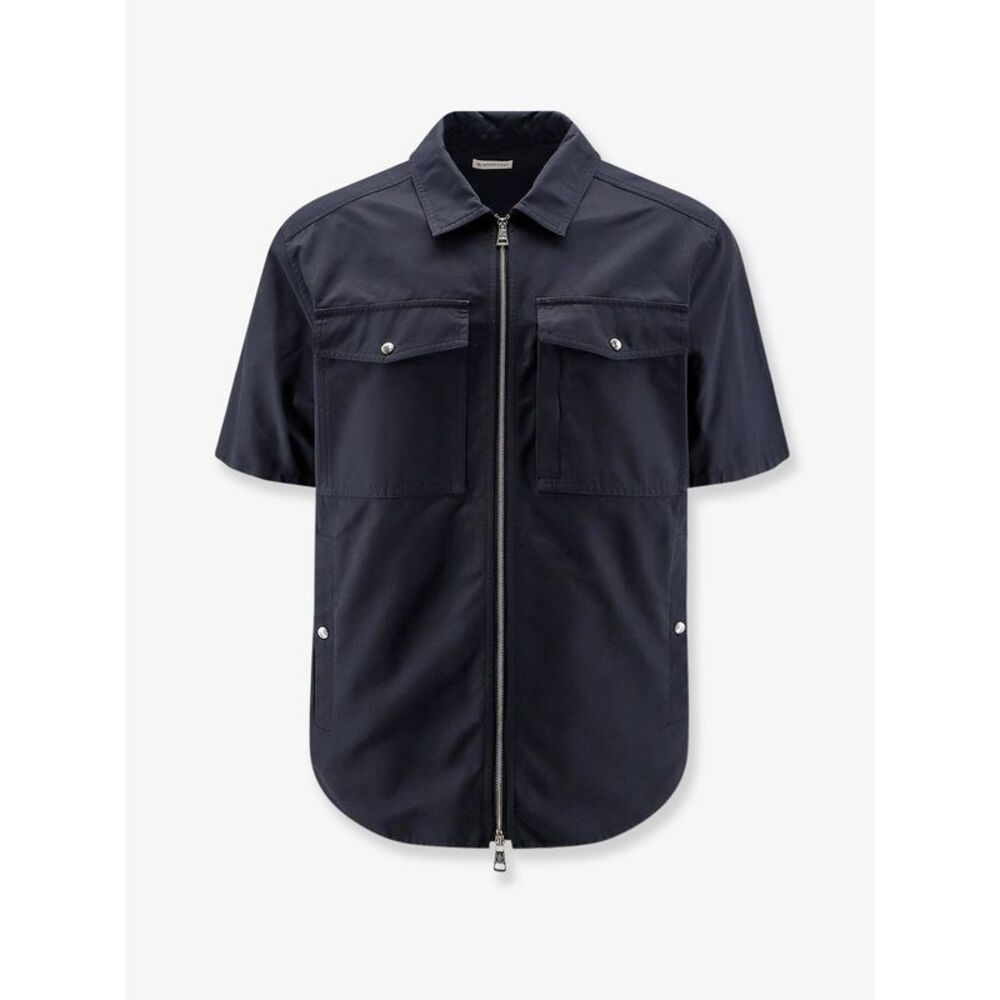 Moncler Men Cotton Blend Shirt With Zip